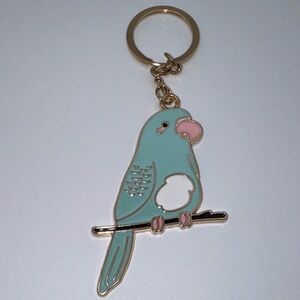 Bella Bug Blue Parrot Keychain